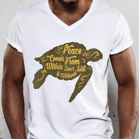 Peace comes from within christian Men's t-shirt - Premium t-shirt from Lees Krazy Teez - Just $19.95! Shop now at Lees Krazy Teez