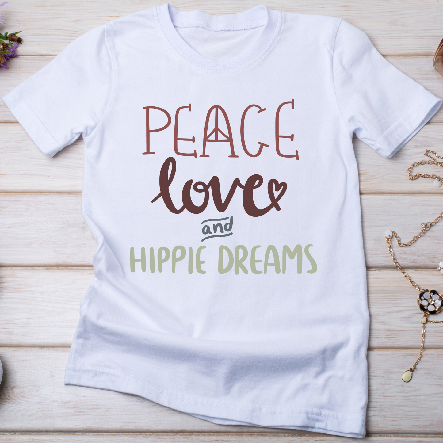 Peace love and hippie dreams 420 Women's T-shirt - Premium t-shirt from Lees Krazy Teez - Just $19.95! Shop now at Lees Krazy Teez
