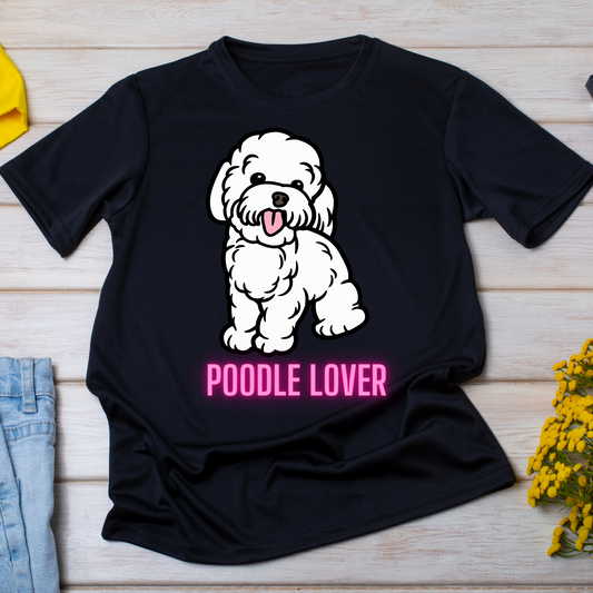 Poodle lover dog vector style animal tee - Premium t-shirt from Lees Krazy Teez - Just $19.95! Shop now at Lees Krazy Teez