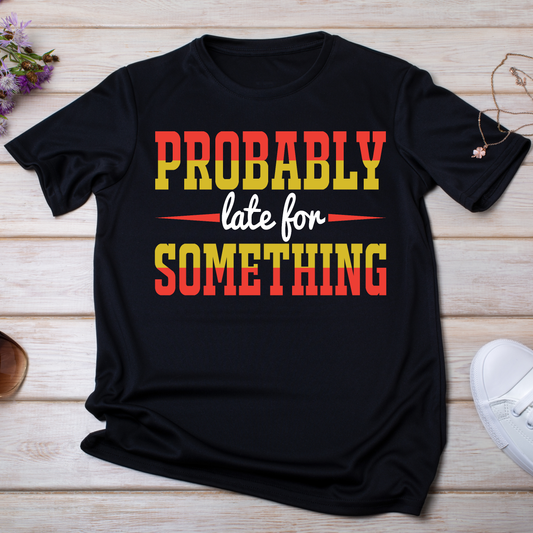 Probably late for something Women's sarcastic t-shirt - Premium t-shirt from Lees Krazy Teez - Just $20.95! Shop now at Lees Krazy Teez