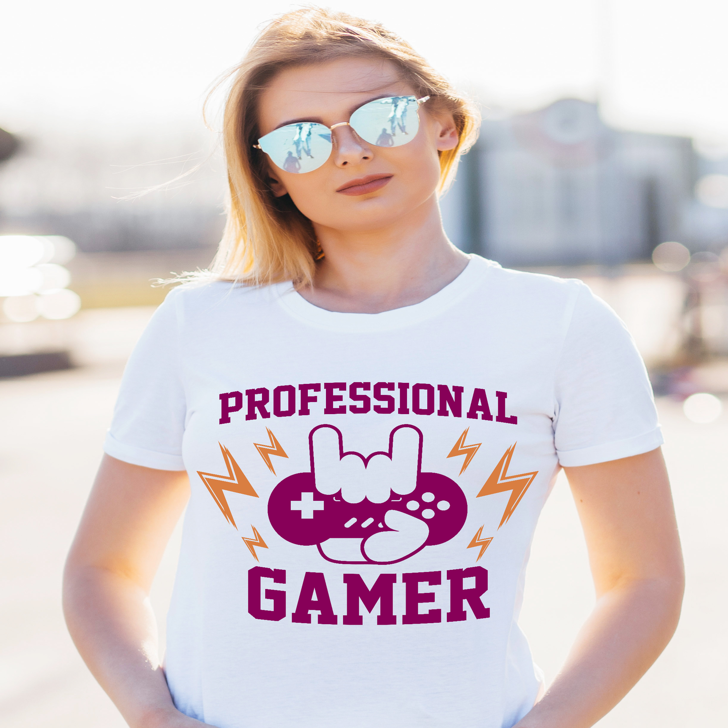 Professional gamer awesome Women's nerdy t-shirt - Premium t-shirt from Lees Krazy Teez - Just $19.95! Shop now at Lees Krazy Teez