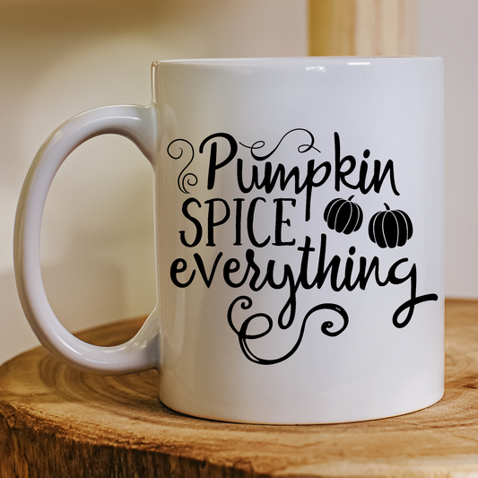 Pumpkin spice everything Halloween Mug - Premium mugs from Lees Krazy Teez - Just $24.95! Shop now at Lees Krazy Teez
