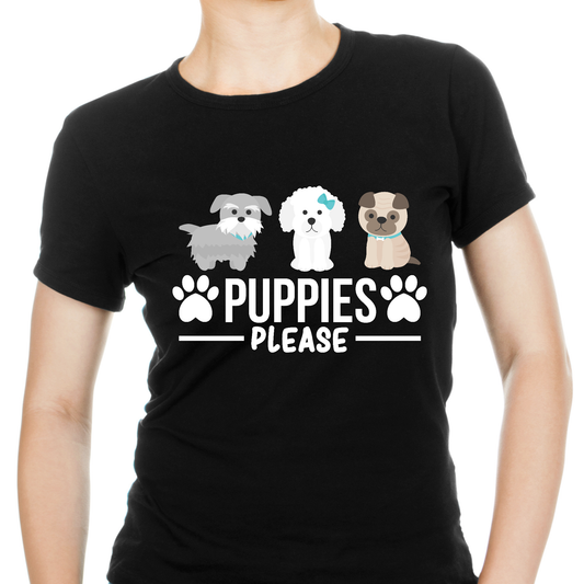 Puppies please awesome animal Women's t-shirt - Premium t-shirt from Lees Krazy Teez - Just $19.95! Shop now at Lees Krazy Teez