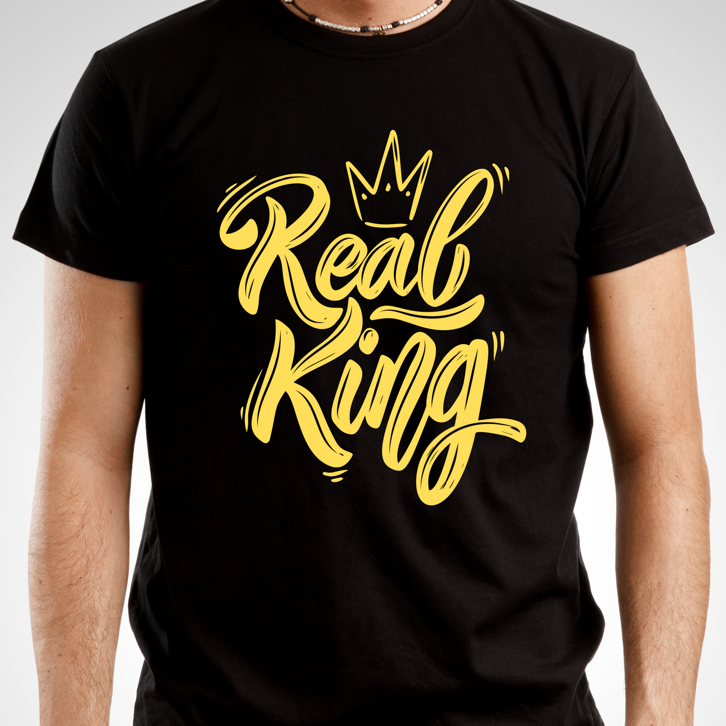Real king motivational awesome self worth Men's t-shirt - Premium t-shirt from Lees Krazy Teez - Just $19.95! Shop now at Lees Krazy Teez