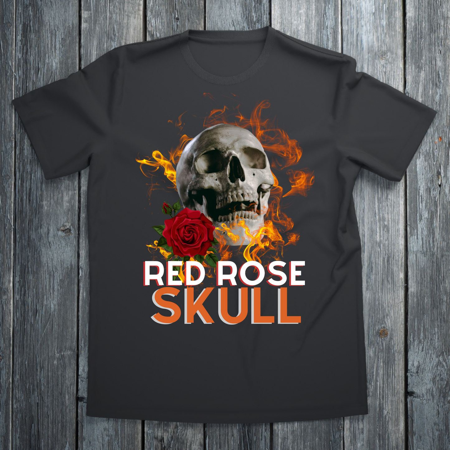 Red rose skull - halloween shirt - Premium t-shirt from Lees Krazy Teez - Just $21.95! Shop now at Lees Krazy Teez
