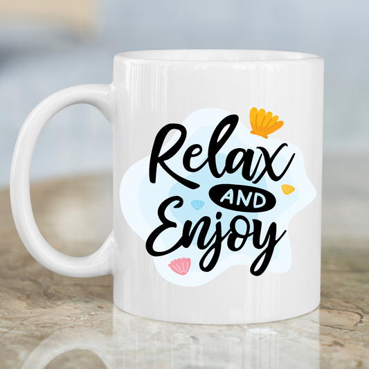 Relax and enjoy vacation Mug - Premium mugs from Lees Krazy Teez - Just $24.95! Shop now at Lees Krazy Teez