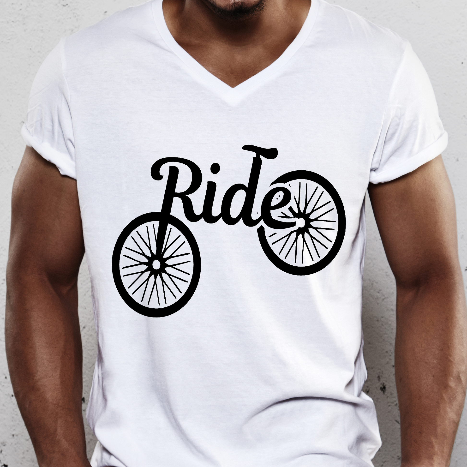 Ride cycling awesome Men's bicycle t-shirt - Premium t-shirt from Lees Krazy Teez - Just $19.95! Shop now at Lees Krazy Teez