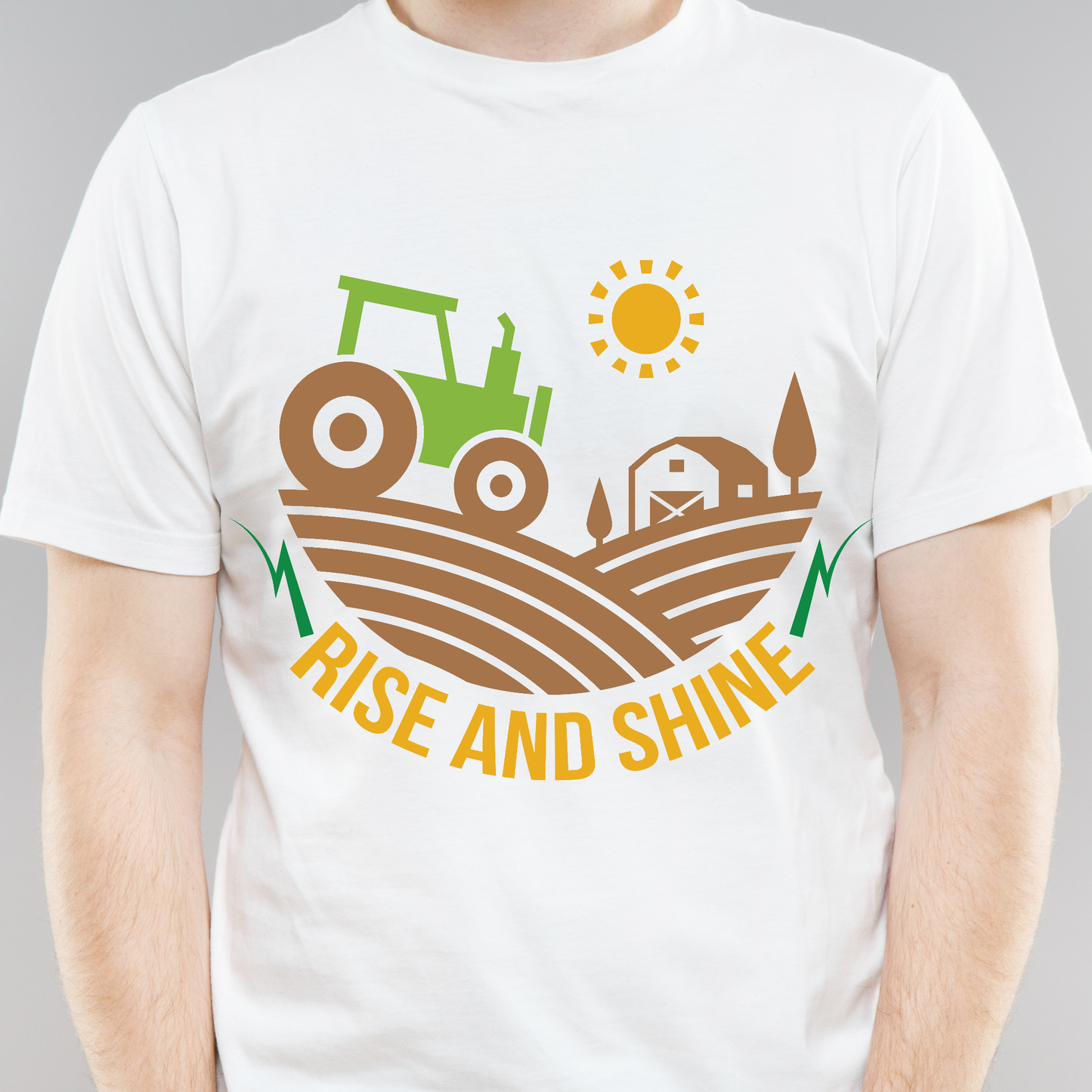 Rise and shine farming guy's awesome Men's t-shirt - Premium t-shirt from Lees Krazy Teez - Just $19.95! Shop now at Lees Krazy Teez
