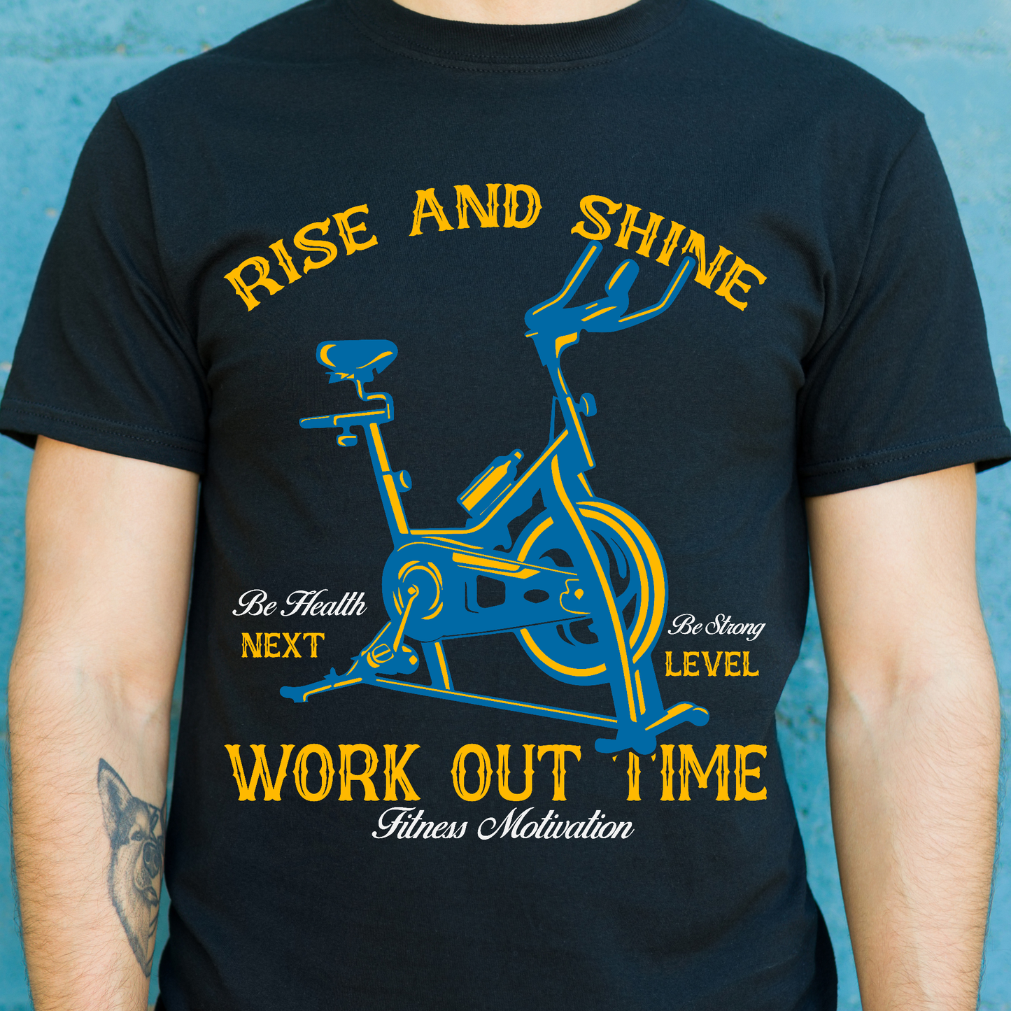 Rise and shine workoutout time bodybuilding t-shirt - Premium t-shirt from Lees Krazy Teez - Just $19.95! Shop now at Lees Krazy Teez