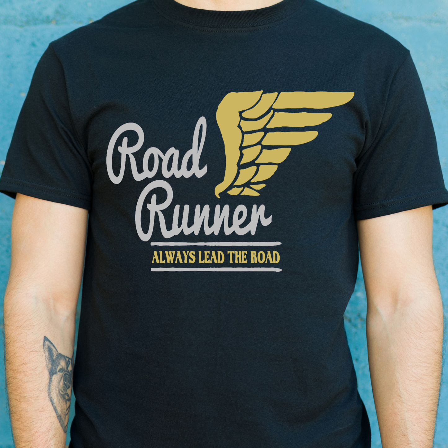 Road runner always lead the road motorcycle Men's t-shirt - Premium t-shirt from Lees Krazy Teez - Just $19.95! Shop now at Lees Krazy Teez