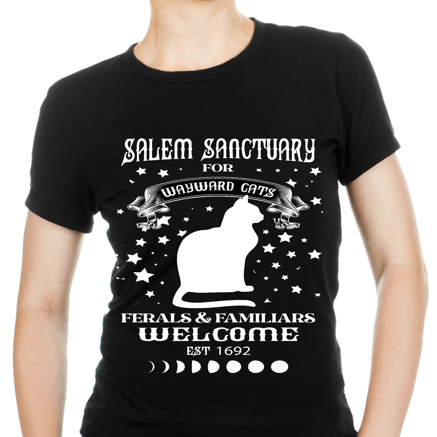 Salem sanctuary for wayward cats Women's Halloween t-shirt - Premium t-shirt from Lees Krazy Teez - Just $19.95! Shop now at Lees Krazy Teez