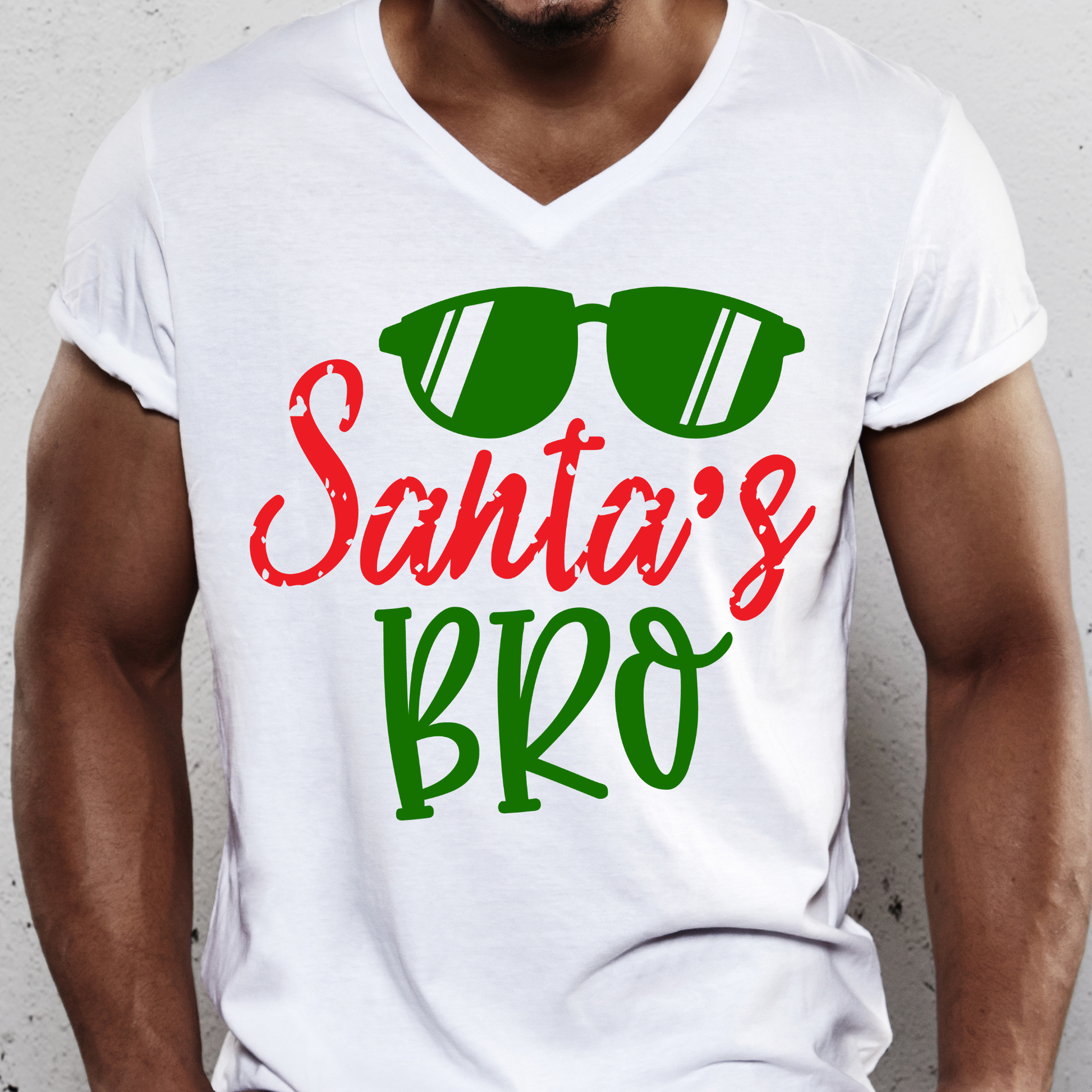 Santa's bro awesome Men's Halloween t-shirt - Premium t-shirt from Lees Krazy Teez - Just $19.95! Shop now at Lees Krazy Teez