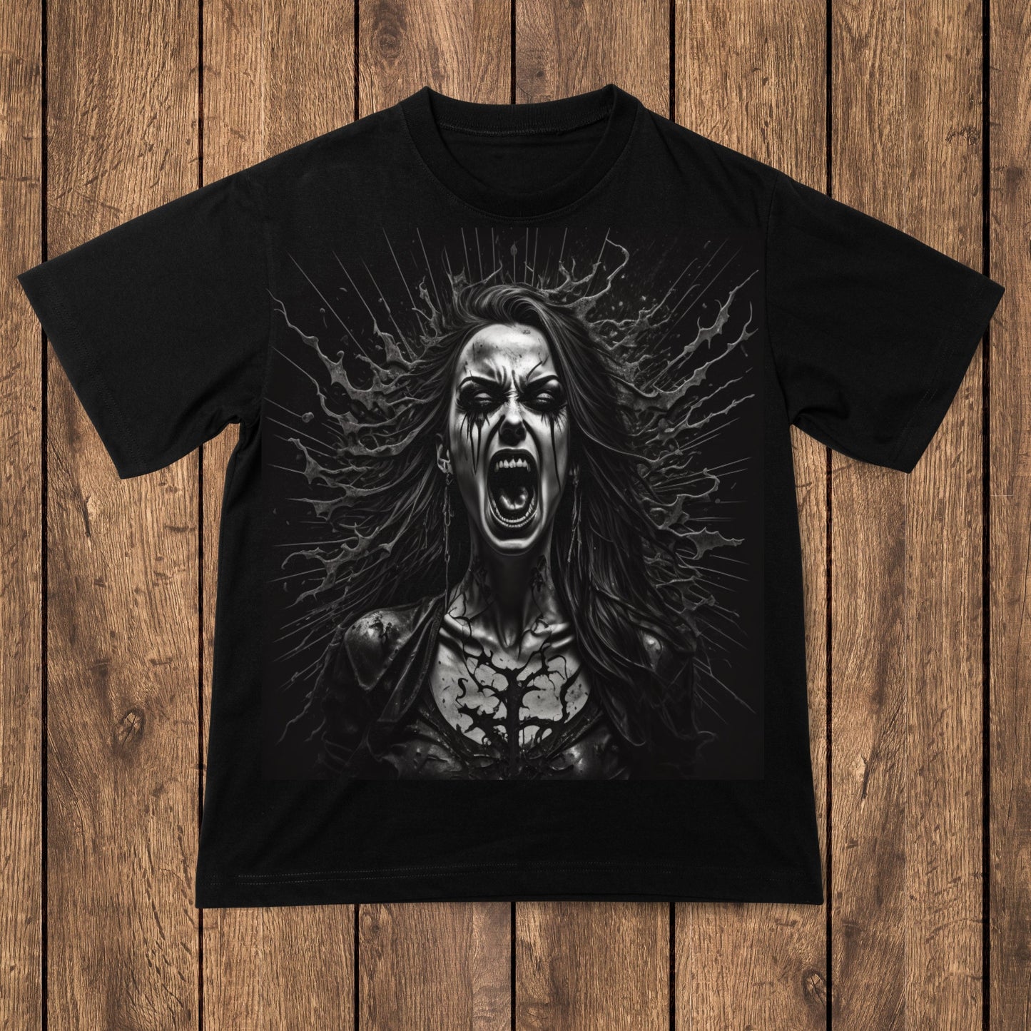 Scream into the Darkness - Horror Graphic Tee - Premium t-shirt from Lees Krazy Teez - Just $24.95! Shop now at Lees Krazy Teez