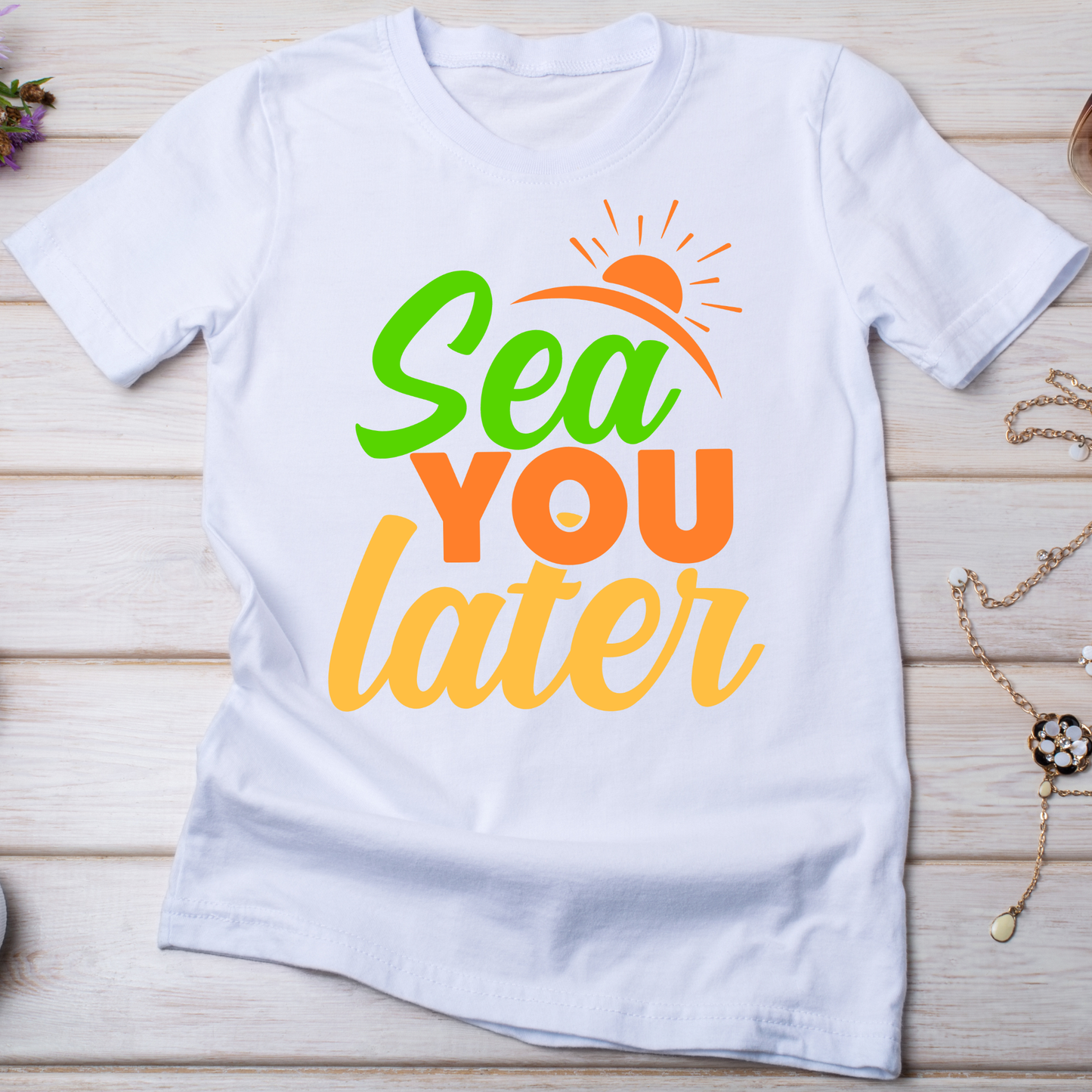 Sea you later awesome beach tee - Vacation t-shirt - Premium t-shirt from Lees Krazy Teez - Just $19.95! Shop now at Lees Krazy Teez