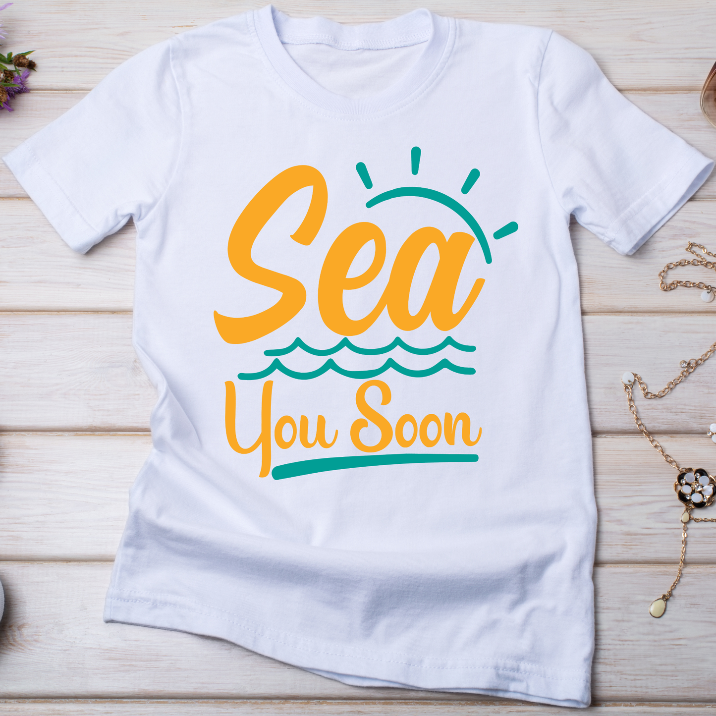 Sea you soon awesome Vacation women's t-shirt - Premium t-shirt from Lees Krazy Teez - Just $21.95! Shop now at Lees Krazy Teez