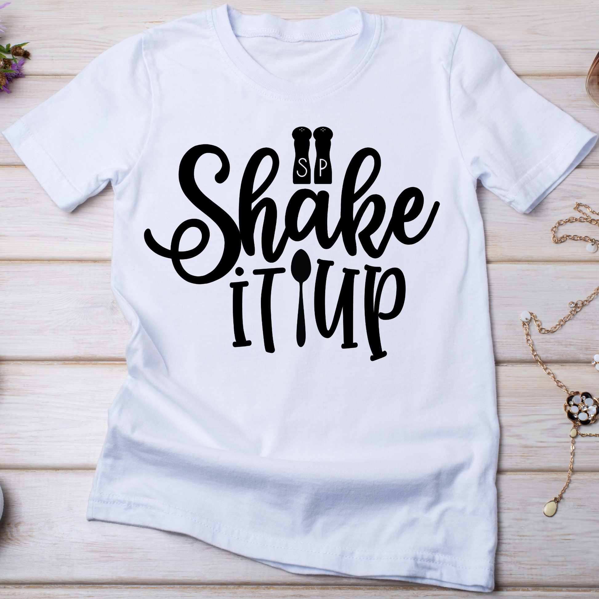 Shake it up awesome cooking t-shirt - Premium t-shirt from Lees Krazy Teez - Just $19.95! Shop now at Lees Krazy Teez