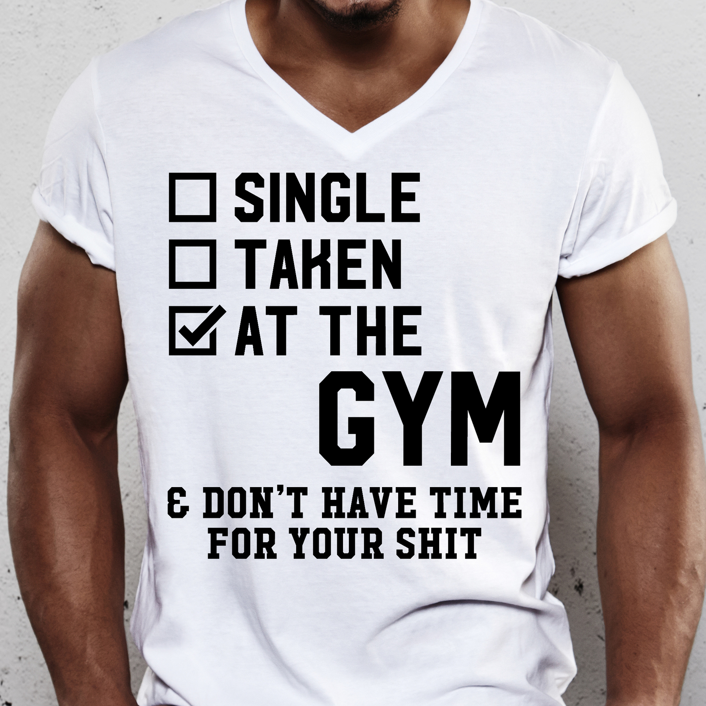 Single take at the gym dont have time for your shit t-shirt - Premium t-shirt from Lees Krazy Teez - Just $19.95! Shop now at Lees Krazy Teez