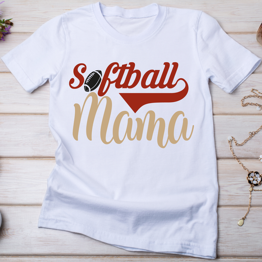 Softball Mama t-shirt trendy for Women - Premium t-shirt from Lees Krazy Teez - Just $21.95! Shop now at Lees Krazy Teez