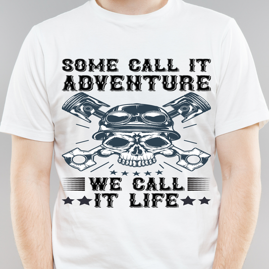 Some call it adventure we call it life motor cycle men's t-shirt - Premium t-shirt from Lees Krazy Teez - Just $21.95! Shop now at Lees Krazy Teez
