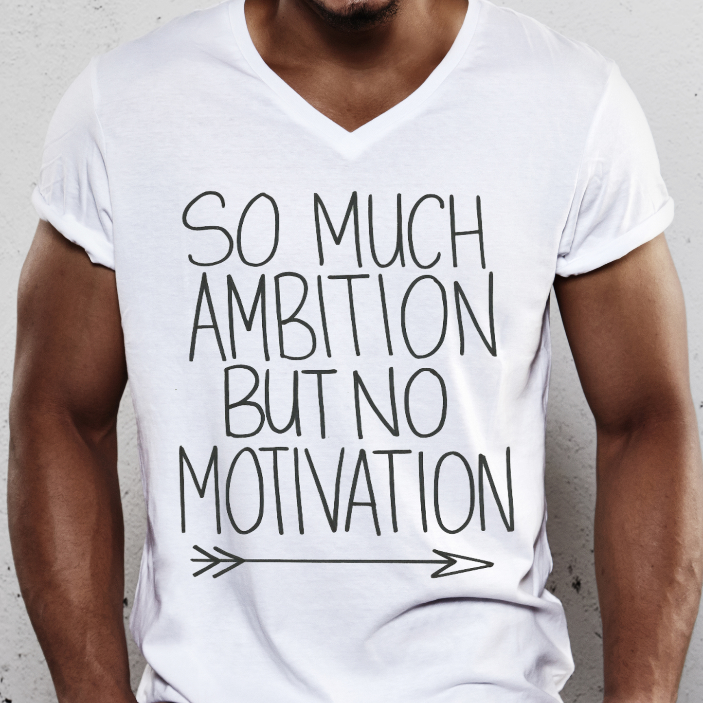 So much ambition but no motivation Men's t-shirt - Premium t-shirt from Lees Krazy Teez - Just $19.95! Shop now at Lees Krazy Teez