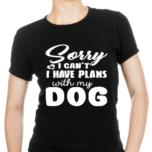 Sorry i can't i have plans with my dog animal Women's t-shirt - Premium t-shirt from Lees Krazy Teez - Just $19.95! Shop now at Lees Krazy Teez