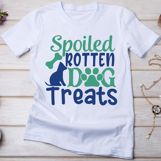 Spoiled rotten dog treats - Women's Animal t-shirt - Premium t-shirt from Lees Krazy Teez - Just $21.95! Shop now at Lees Krazy Teez
