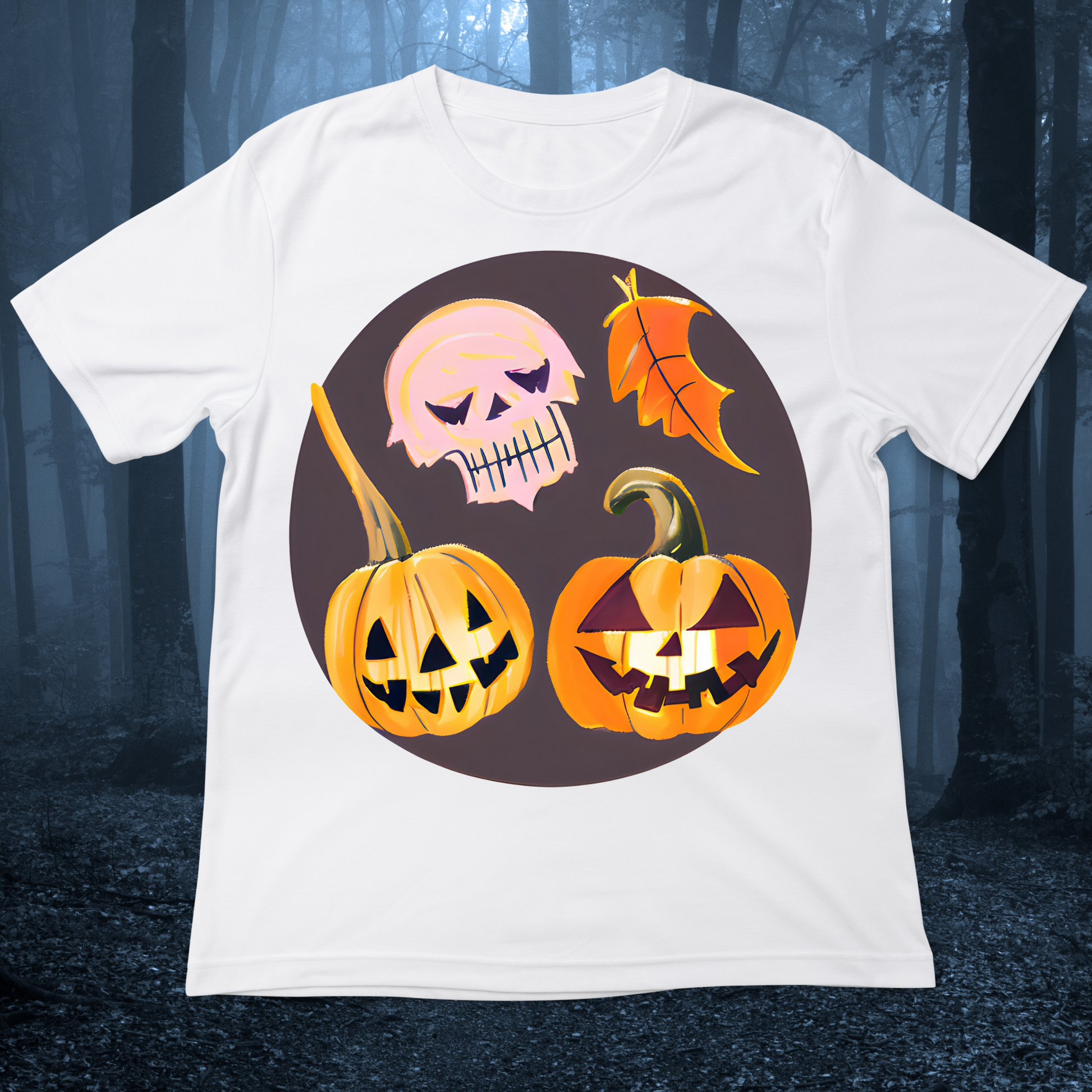 Spooktacular Halloween Pumpkin T-Shirt Unleash Your Festive Spirit! - Premium t-shirt - Shop now at Lees Krazy Teez