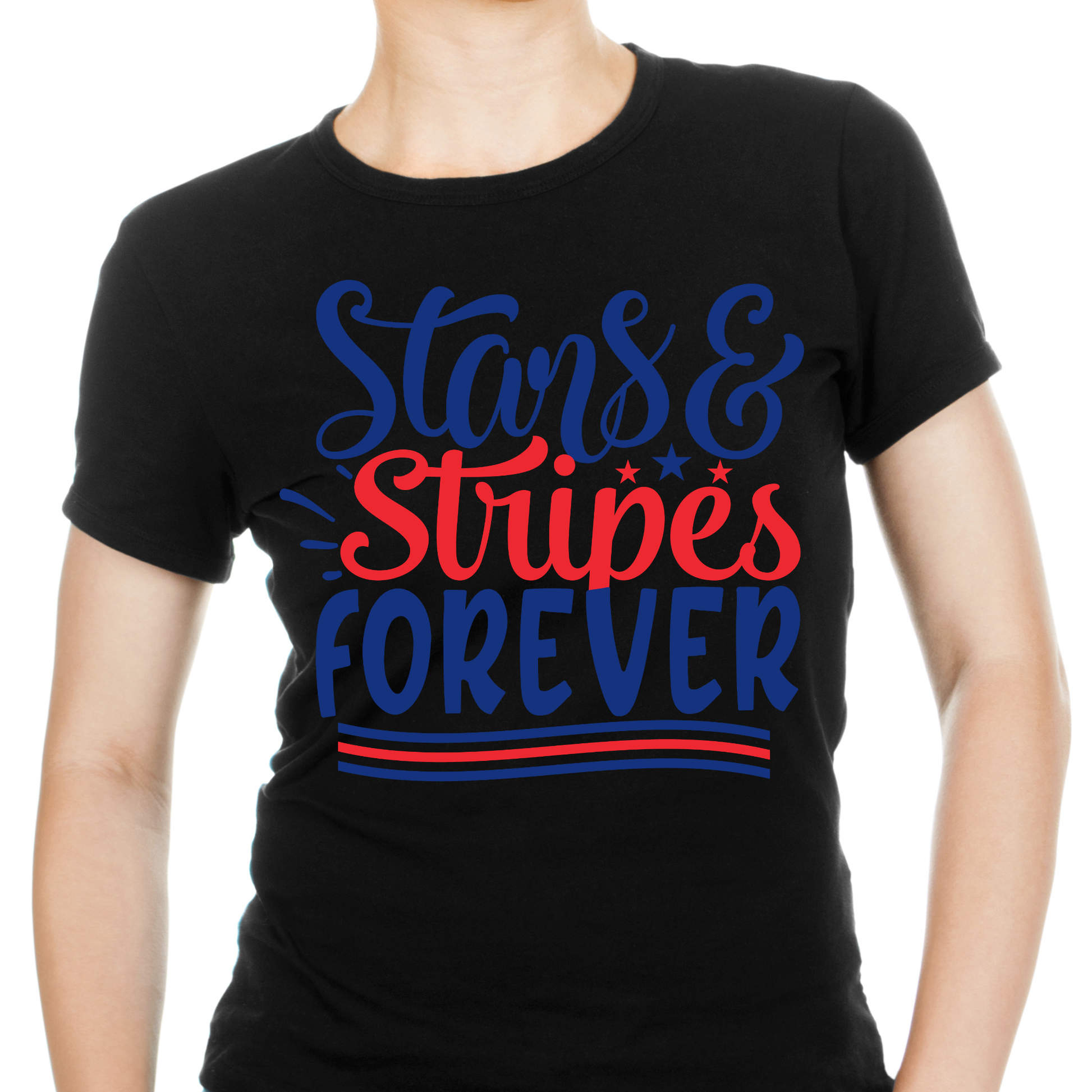 Stars and stripes forever 4th of july Women's t-shirt - Premium t-shirt from Lees Krazy Teez - Just $21.95! Shop now at Lees Krazy Teez
