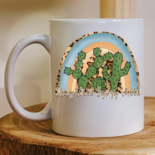 Stay wild gypsy child awesome mug - Premium mugs from Lees Krazy Teez - Just $24.95! Shop now at Lees Krazy Teez