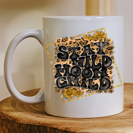 Stay wild moon child awesome mug - Premium mugs from Lees Krazy Teez - Just $24.95! Shop now at Lees Krazy Teez