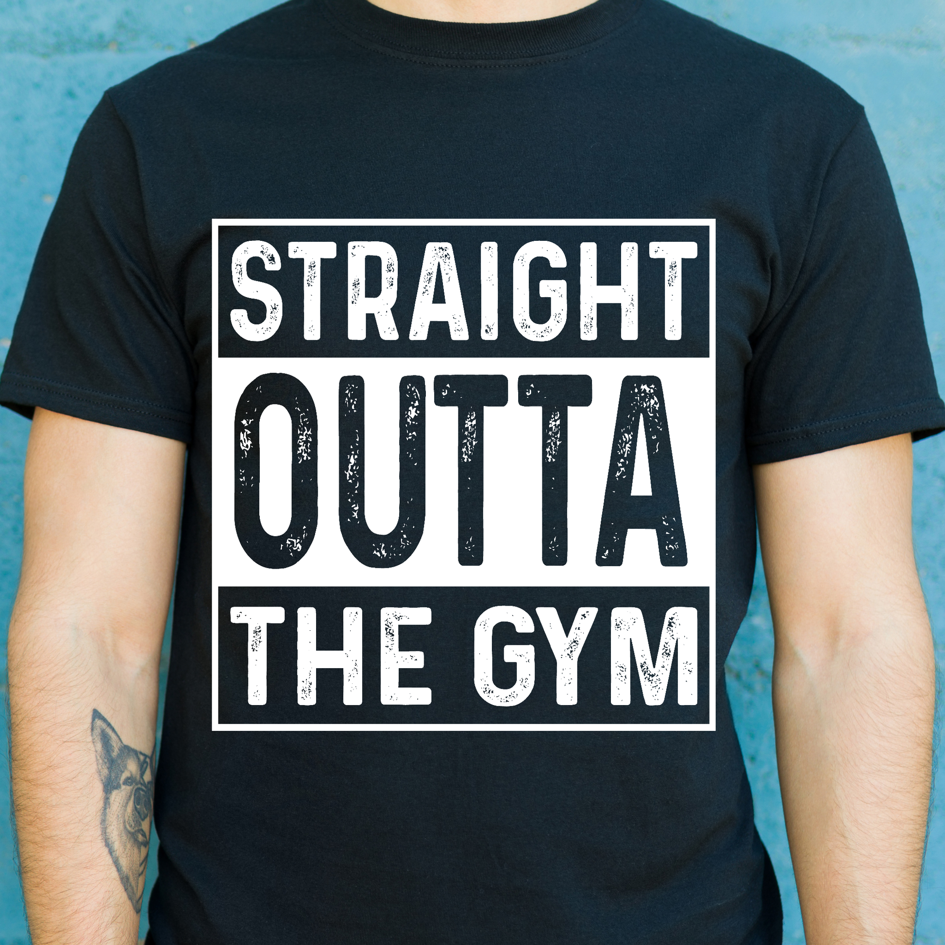 Straight outta the gym workout Men's t-shirt - Premium t-shirt from Lees Krazy Teez - Just $19.95! Shop now at Lees Krazy Teez