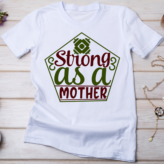 Strong as a mother - Mommy awesome motherhood t-shirt - Premium t-shirt from Lees Krazy Teez - Just $21.95! Shop now at Lees Krazy Teez