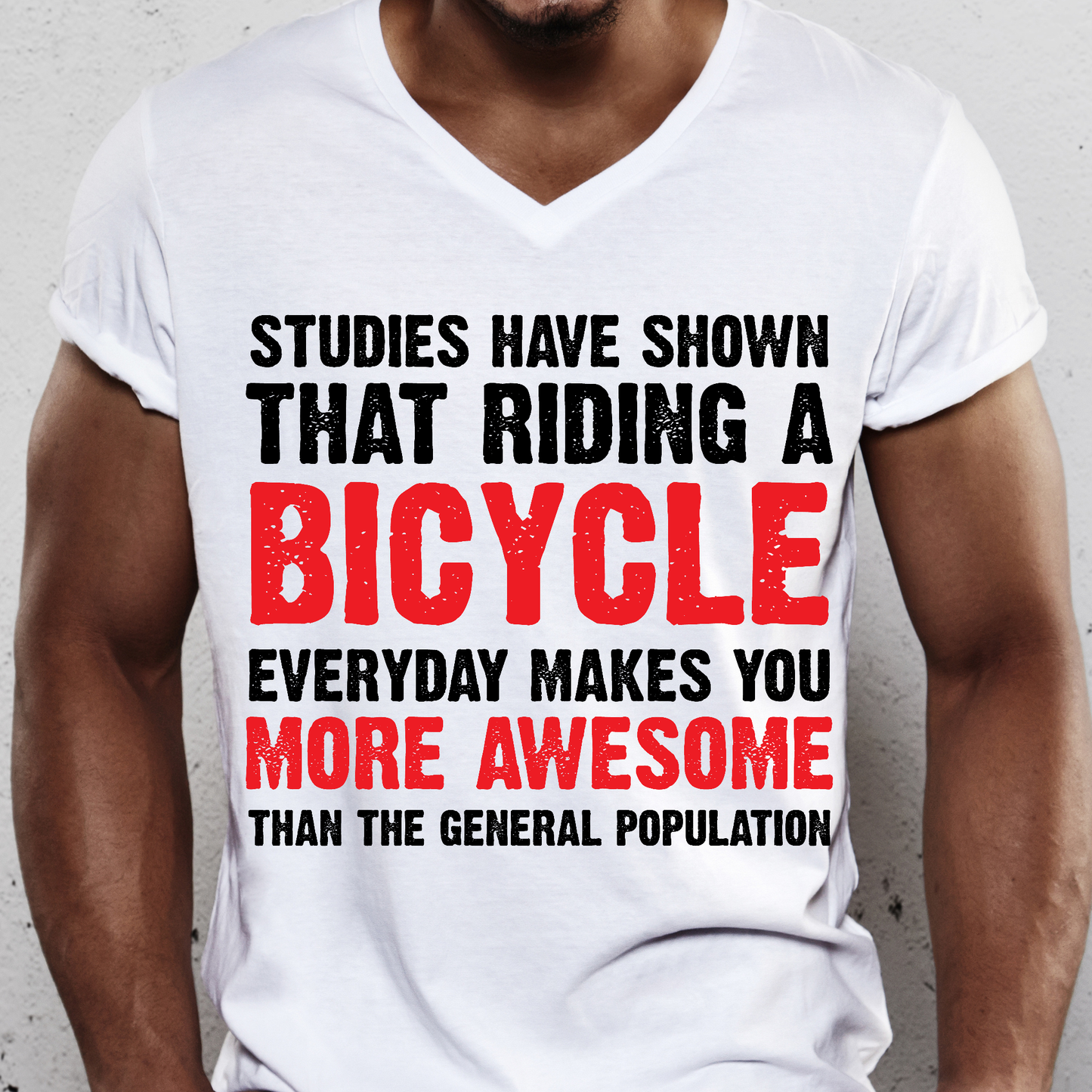 Studies have shown that riding a bicycle everyday t-shirt - Premium t-shirt from Lees Krazy Teez - Just $19.95! Shop now at Lees Krazy Teez