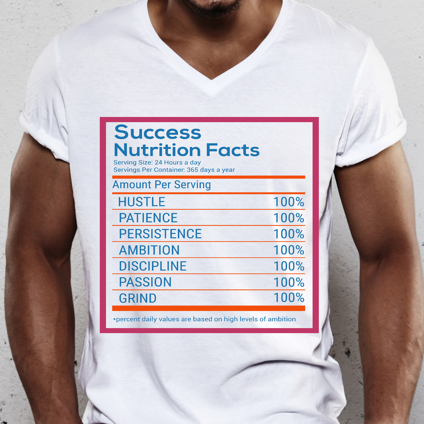 Success nutrition facts awesome Men's t-shirt - Premium t-shirt from Lees Krazy Teez - Just $19.95! Shop now at Lees Krazy Teez