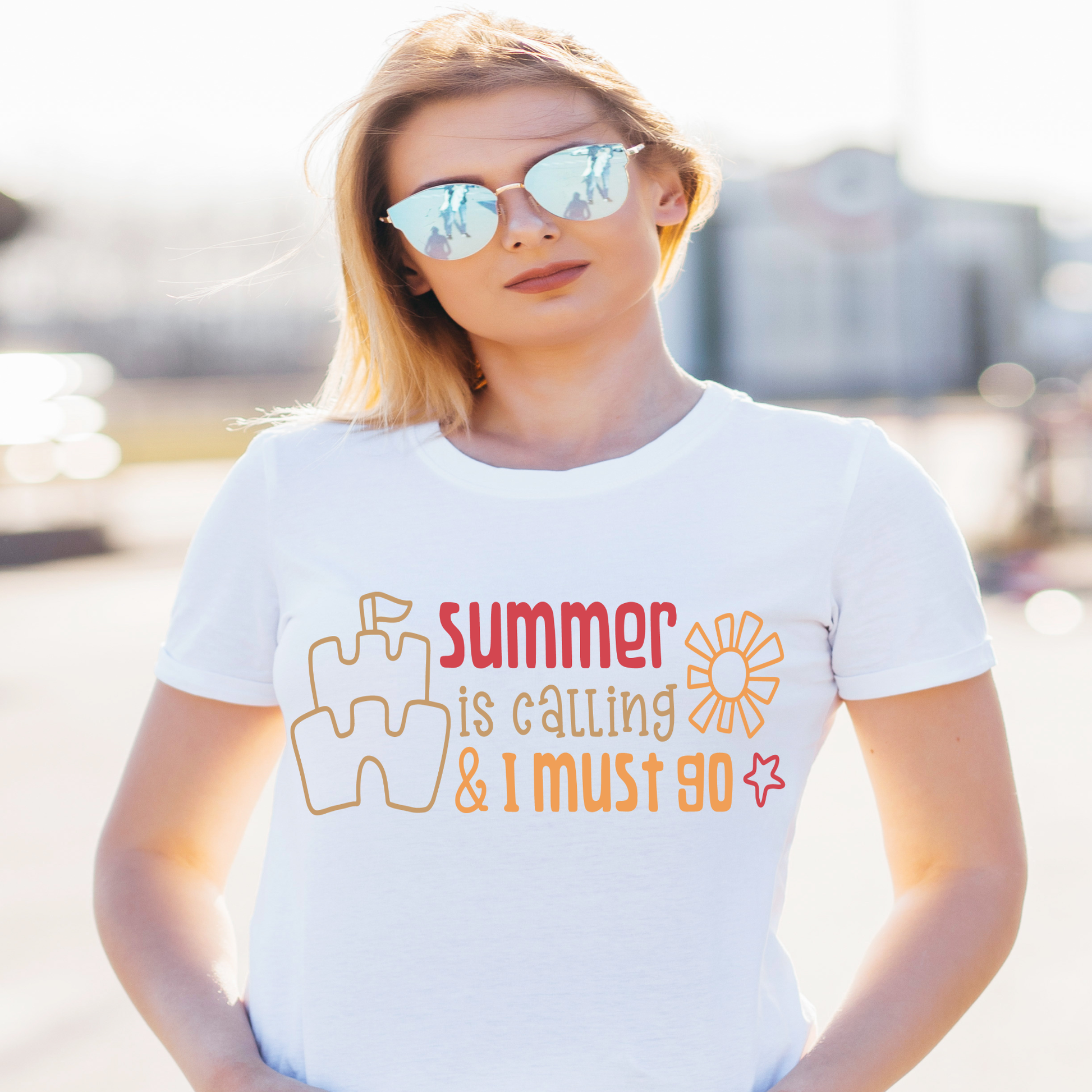 Summer is calling and i must go Women's awesome t-shirt - Premium t-shirt from Lees Krazy Teez - Just $19.95! Shop now at Lees Krazy Teez