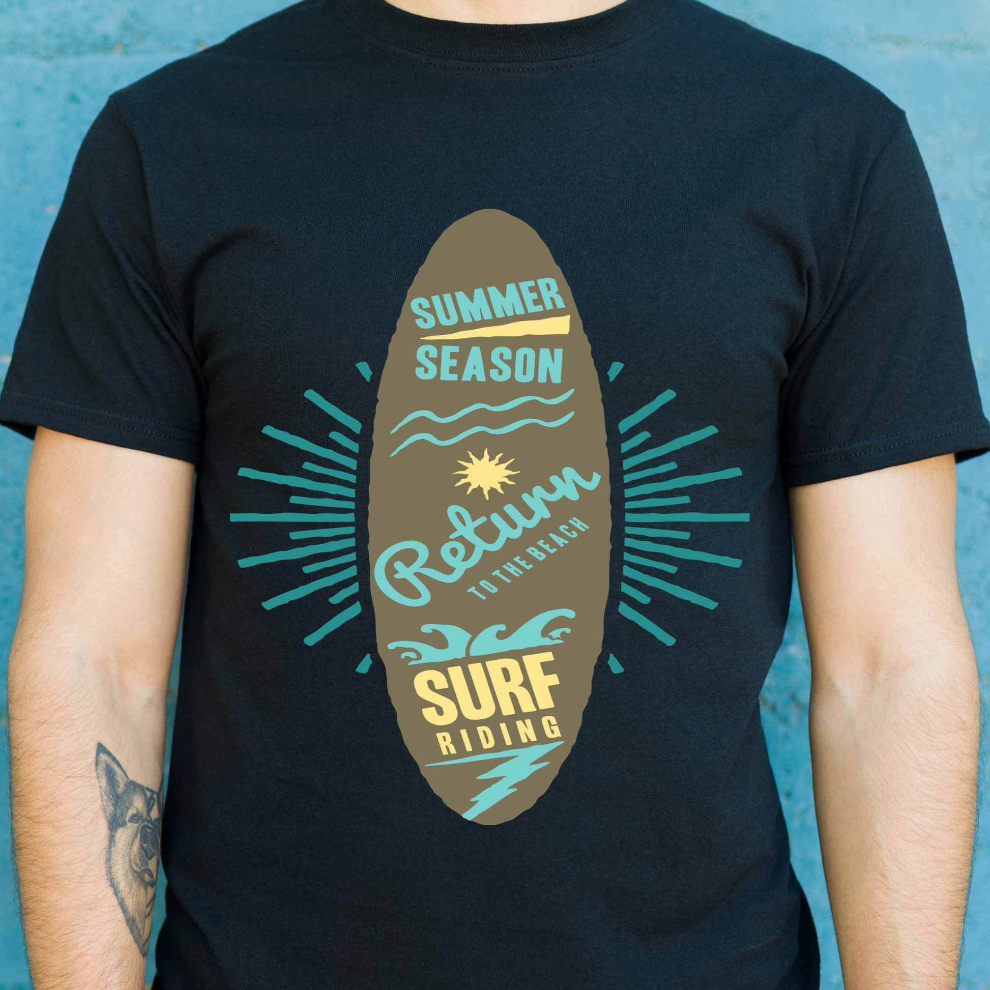 Summer season return to the beach Men's awesome t-shirt - Premium t-shirt from Lees Krazy Teez - Just $19.95! Shop now at Lees Krazy Teez