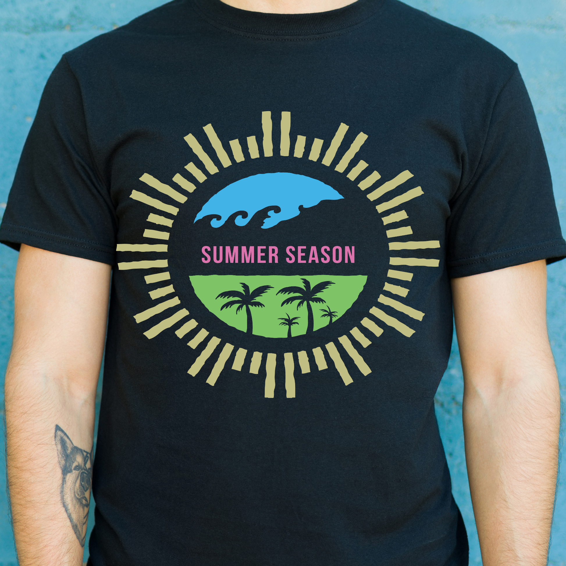Summer season vacation Men's awesome t-shirt - Premium t-shirt from Lees Krazy Teez - Just $19.95! Shop now at Lees Krazy Teez
