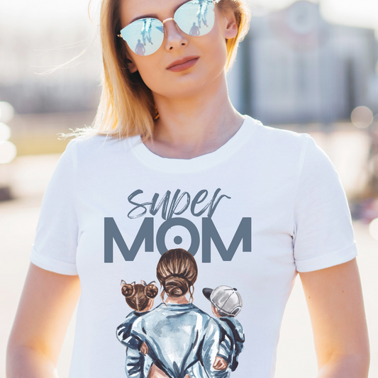 Super mom awesome parent cool mom t-shirt - Premium t-shirt from Lees Krazy Teez - Just $21.95! Shop now at Lees Krazy Teez