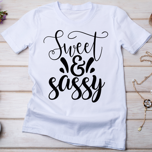 Sweet and sassy -  Women's inappropriate funny t-shirt - Premium t-shirt from Lees Krazy Teez - Just $21.95! Shop now at Lees Krazy Teez