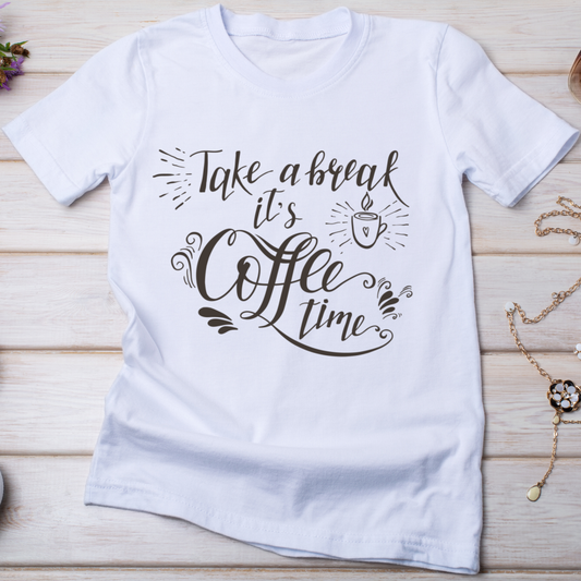 Take a break it's coffee time Women's tee - Premium t-shirt from Lees Krazy Teez - Just $19.95! Shop now at Lees Krazy Teez