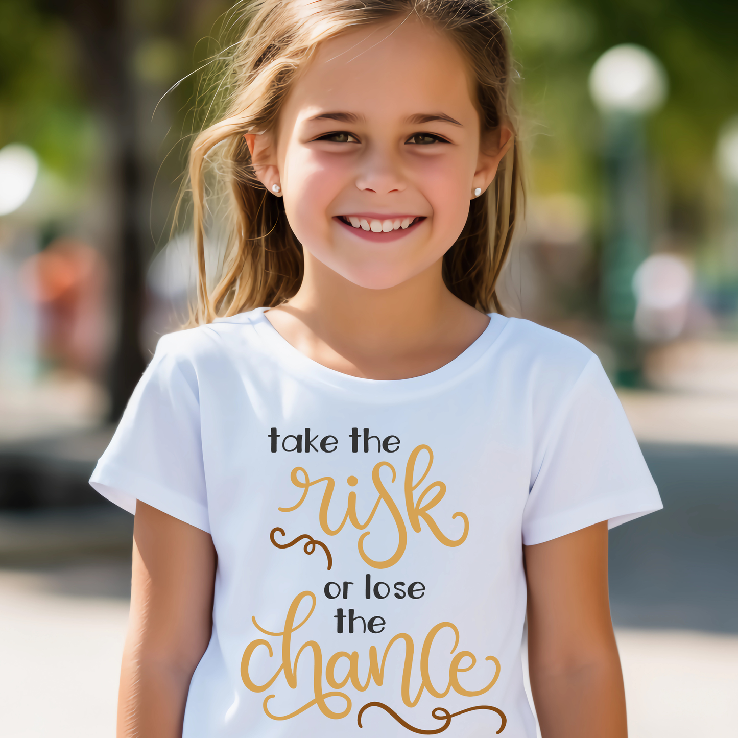 Take the risk or lose the chance youth t-shirt - Premium t-shirt from Lees Krazy Teez - Just $19.95! Shop now at Lees Krazy Teez