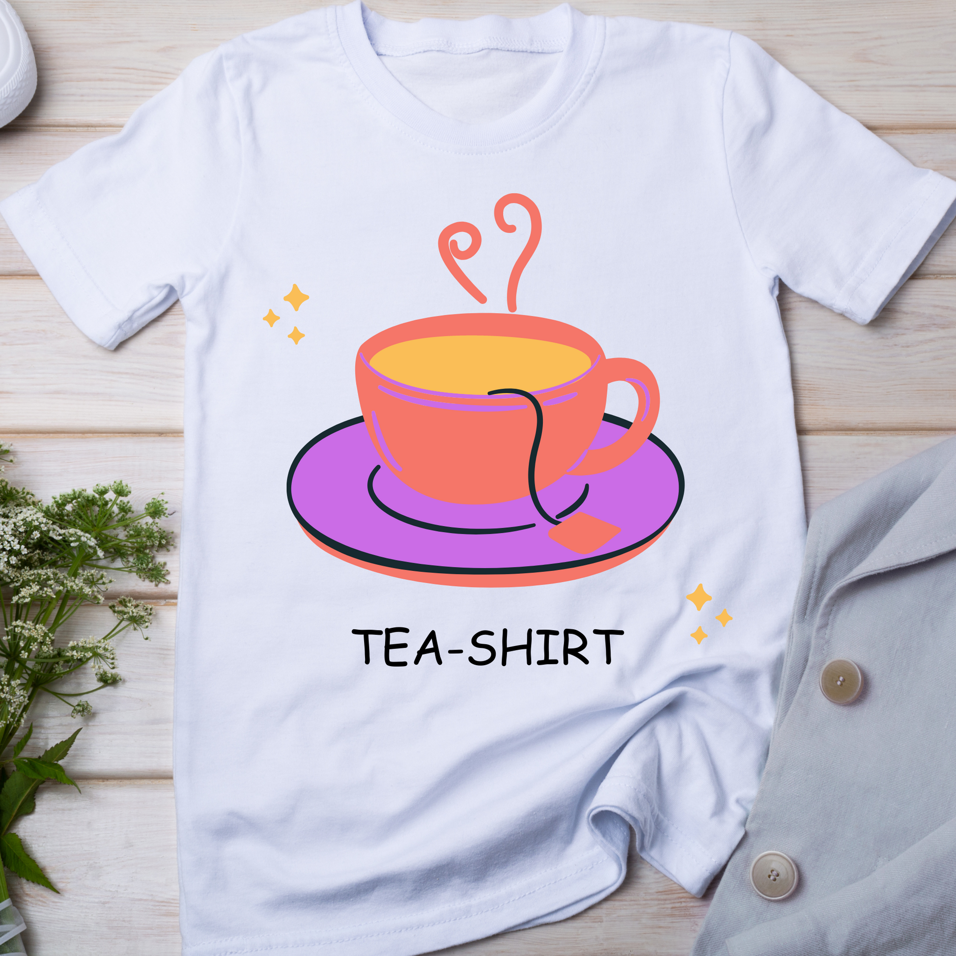 Tea shirt illustration funny tee - Women's t-shirt - Premium t-shirt from Lees Krazy Teez - Just $21.95! Shop now at Lees Krazy Teez