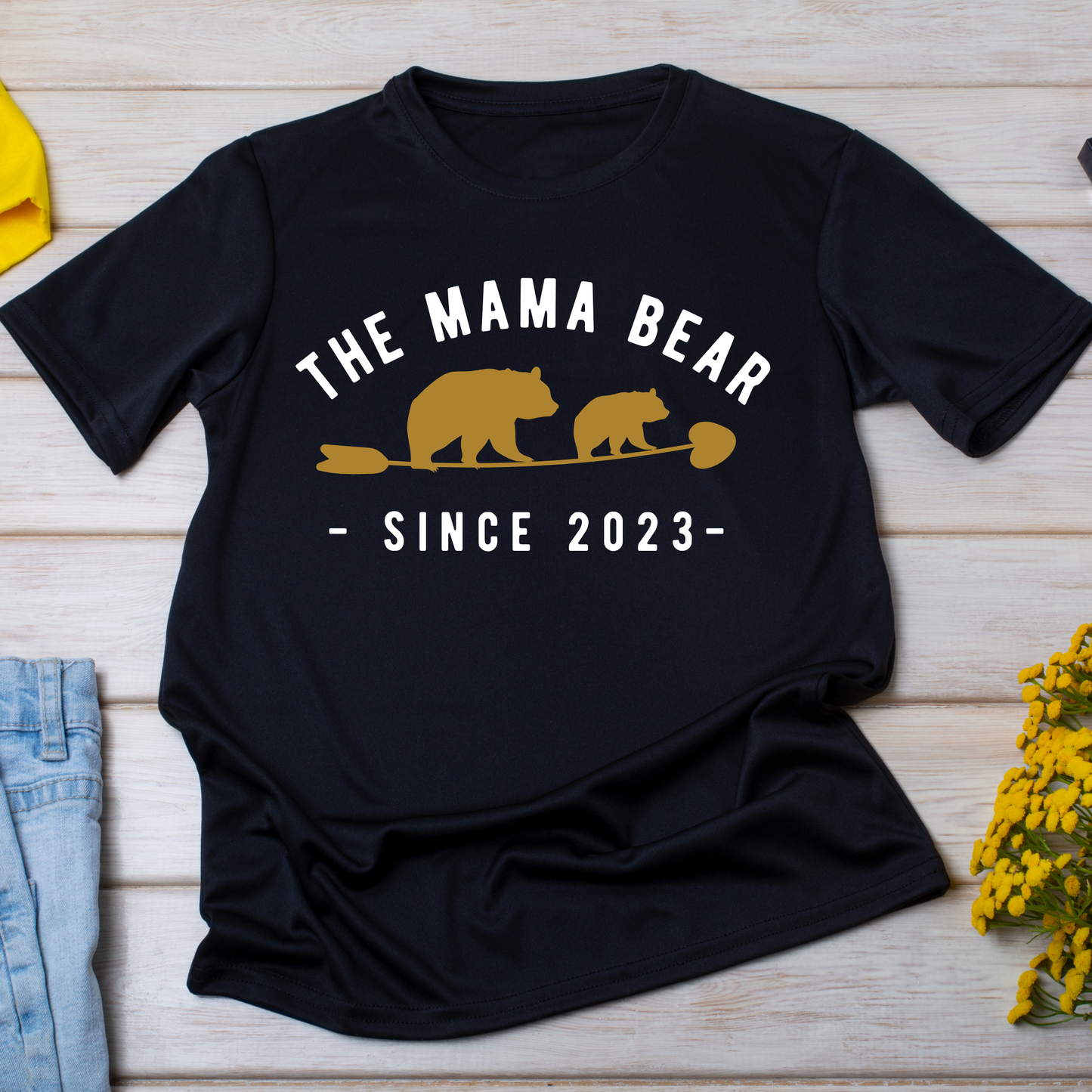 The Mama bear since 2023 Women's animal t-shirt - Premium t-shirt from Lees Krazy Teez - Just $21.95! Shop now at Lees Krazy Teez