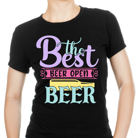 The best beer open beer Women's drinking t-shirt - Premium t-shirt from Lees Krazy Teez - Just $21.95! Shop now at Lees Krazy Teez
