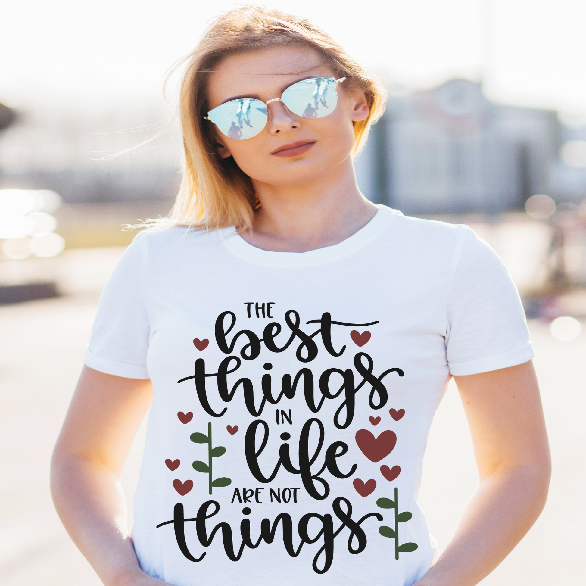 The best things in life are not things Women's t-shirt - Premium t-shirt from Lees Krazy Teez - Just $19.95! Shop now at Lees Krazy Teez