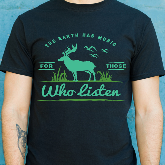 The earth has music for those who listen Men's t-shirt - Premium t-shirt from Lees Krazy Teez - Just $19.95! Shop now at Lees Krazy Teez