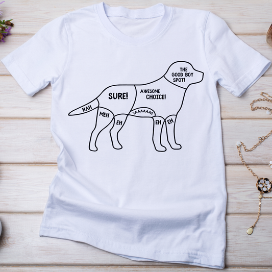 The good boy spot Women's dog t-shirt - Premium t-shirt from Lees Krazy Teez - Just $19.95! Shop now at Lees Krazy Teez