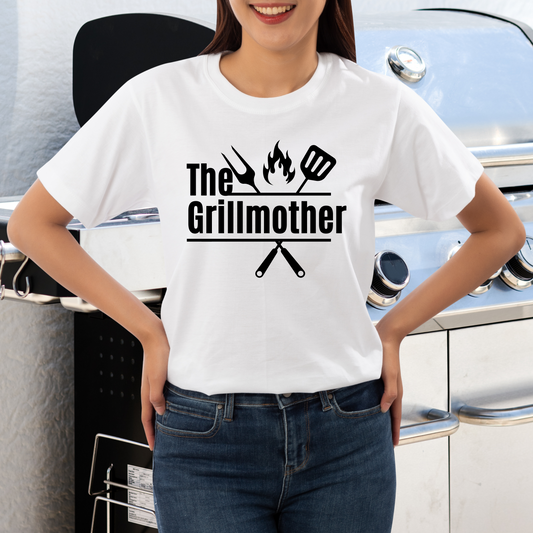 The grillmother women's tee - hilarious t shirts - Premium t-shirt from Lees Krazy Teez - Just $21.95! Shop now at Lees Krazy Teez