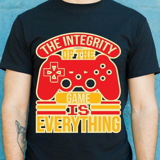 The integrity of the game is everything Video game meme t-shirt - Premium t-shirt from Lees Krazy Teez - Just $21.95! Shop now at Lees Krazy Teez