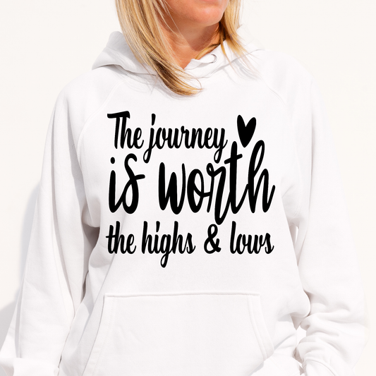 The journey is worth the highs and lows Women's Hoodie - Premium t-shirt from Lees Krazy Teez - Just $39.95! Shop now at Lees Krazy Teez